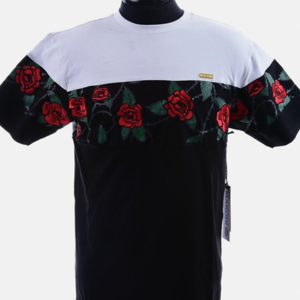 Black and White Short Sleeve Tees with Bold Graphics